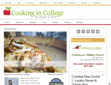 Tablet Screenshot of cooking-in-college.com